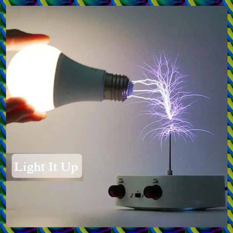 

Daily Bluetooth For Tesla Music Coil Touchable Artificial Lightning Spark Gap Bluetooth Arc Generator Experiment Model US Plug