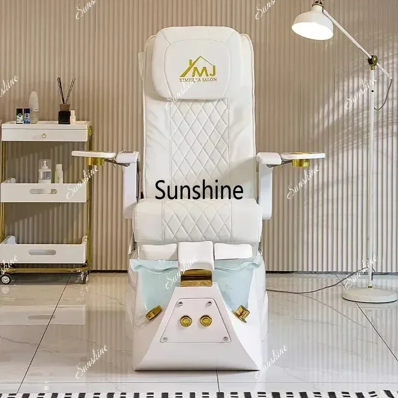 Modern Electric Reclining Massage Pedicure Chair Nail Salon Manicure Foot Spa Chair Comfortable