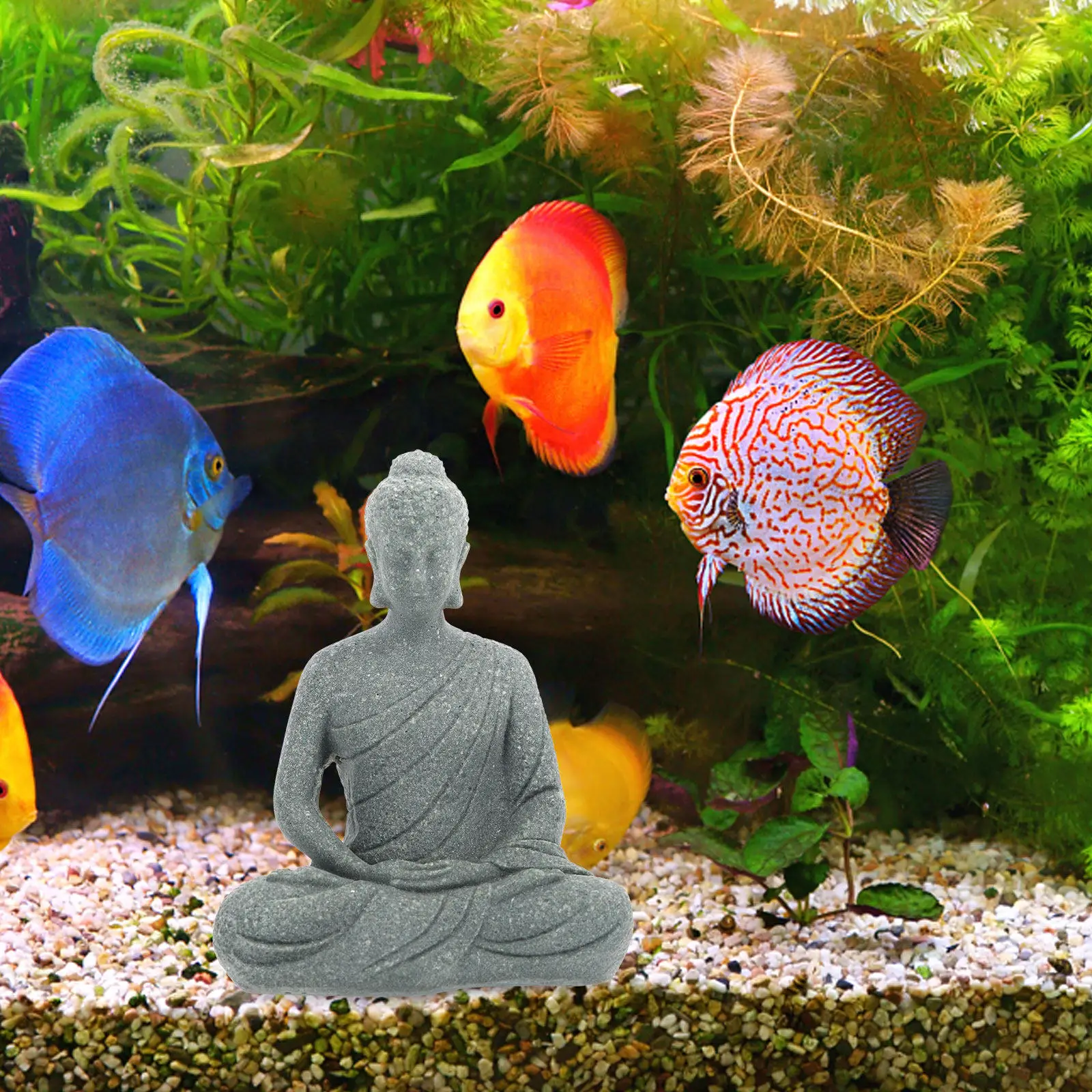Estátua Compacta de Buda em Re - Aquarium Fish Tank avaliação e preço