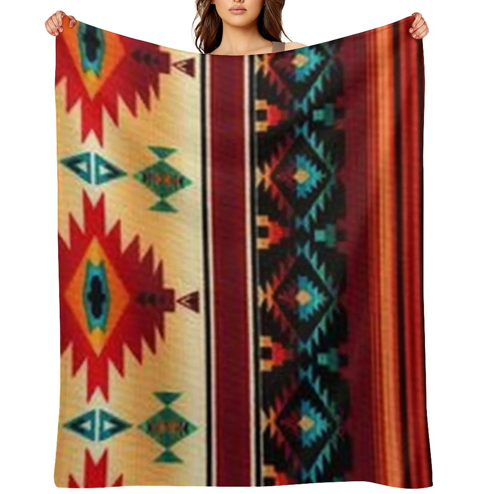 

native american design Throw Blanket Decoratives christmas gifts decorative cosplay anime Blankets
