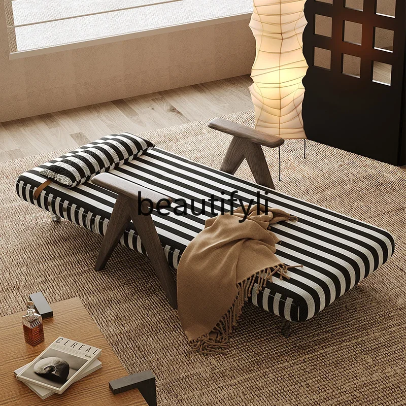 

Складной диван-кровать, одноместный диван двойного назначения для маленькой квартиры, гостиной, ваби, полосатый диван из хлопка и льна