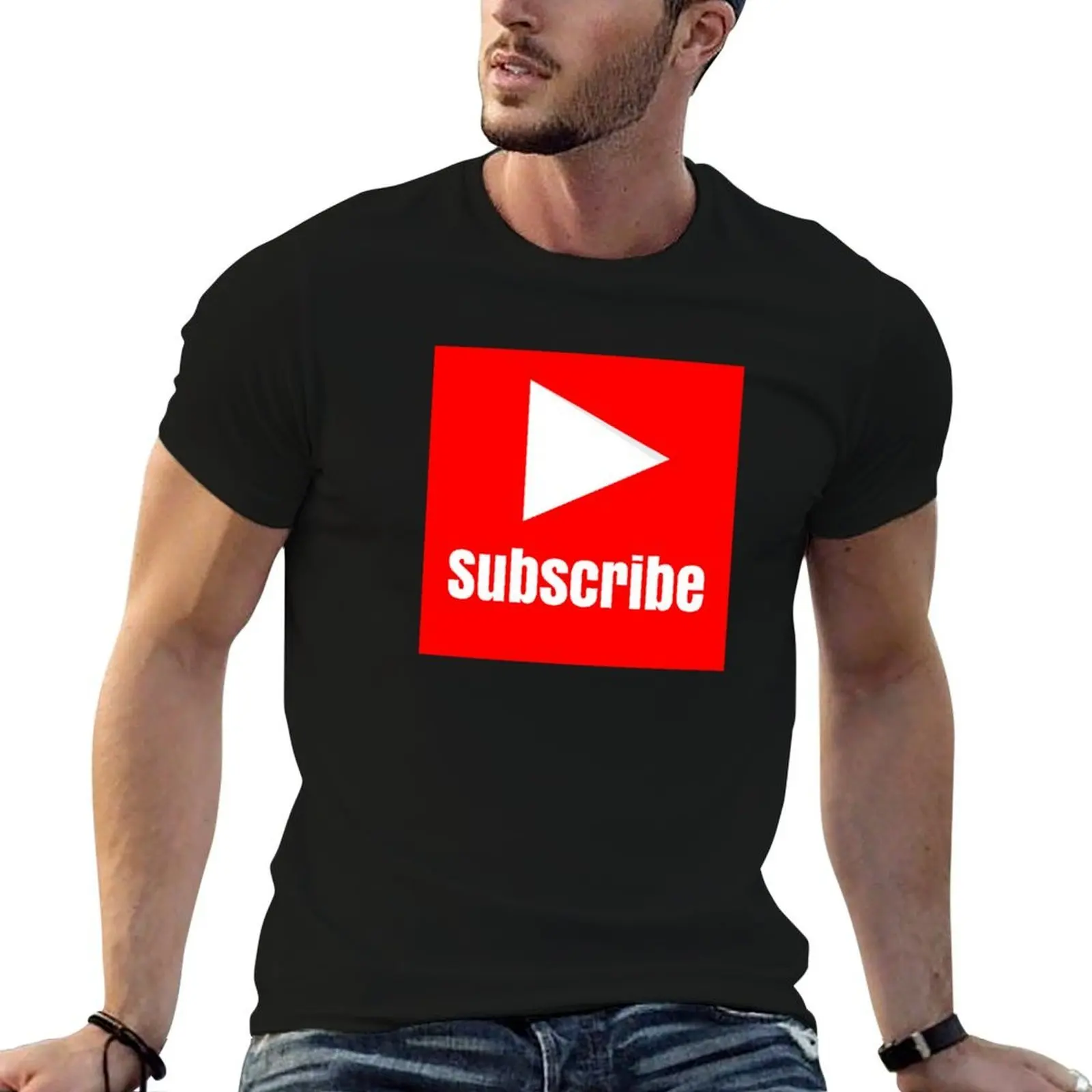 Футболка You Tube Subscribe, высокоэластичная спортивная футболка