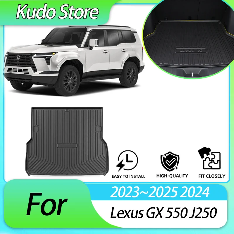 

Custom Car Trunk Mats For Lexus GX 550 J250 2023~2025 2024 Carpets Waterproof Luggage Cushion Accessories.