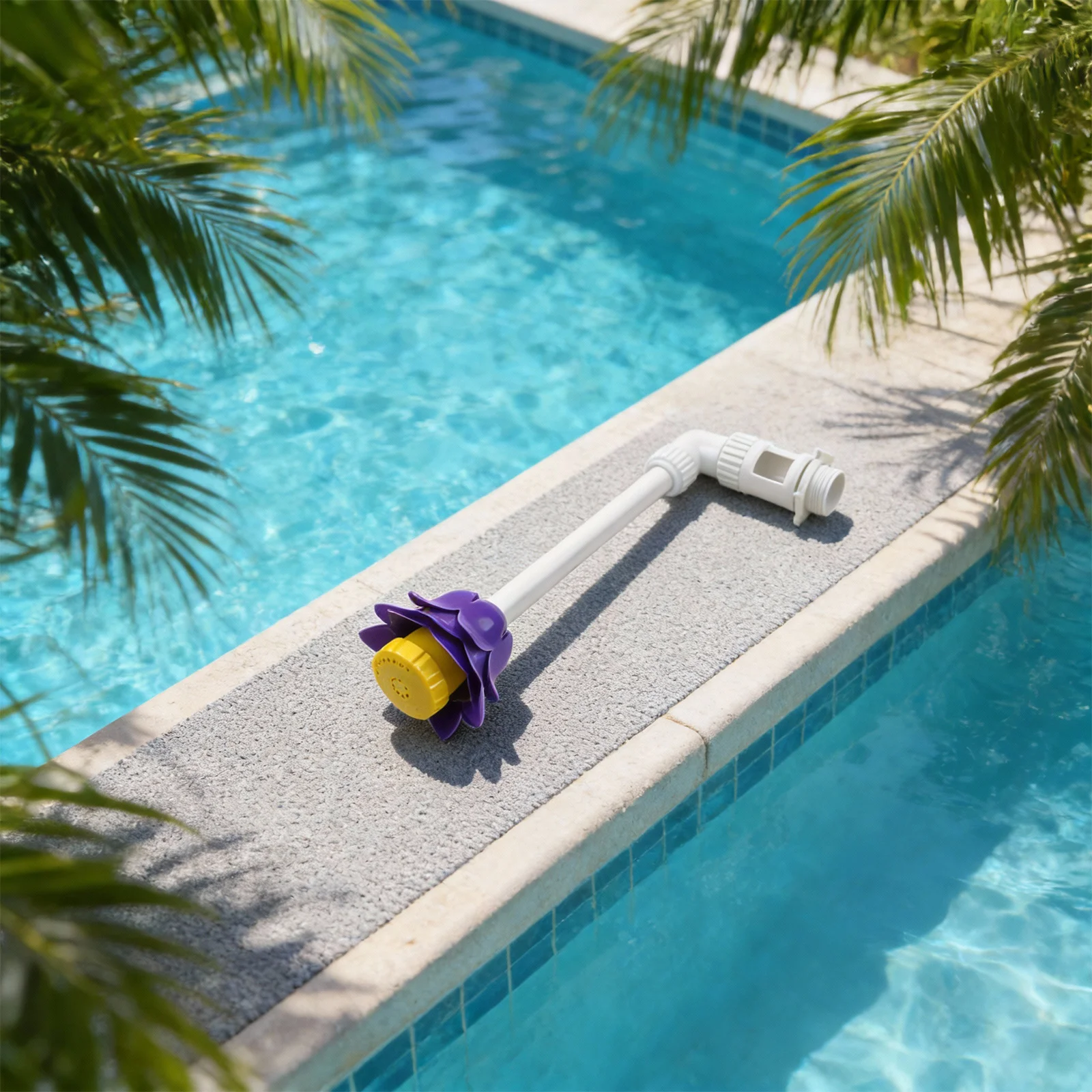 Adjustable Sprinkle Distance for Flower Shape Waterfall Fountain for Swimming Pools and Garden Ponds Outdoor Water Spray Feature
