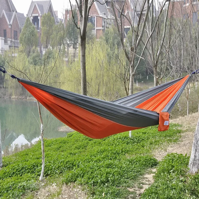 for Amazon Hot Sale Double Hammock 210T Parachute Cloth 270X140cm Direct from Manufacturer Wholesale