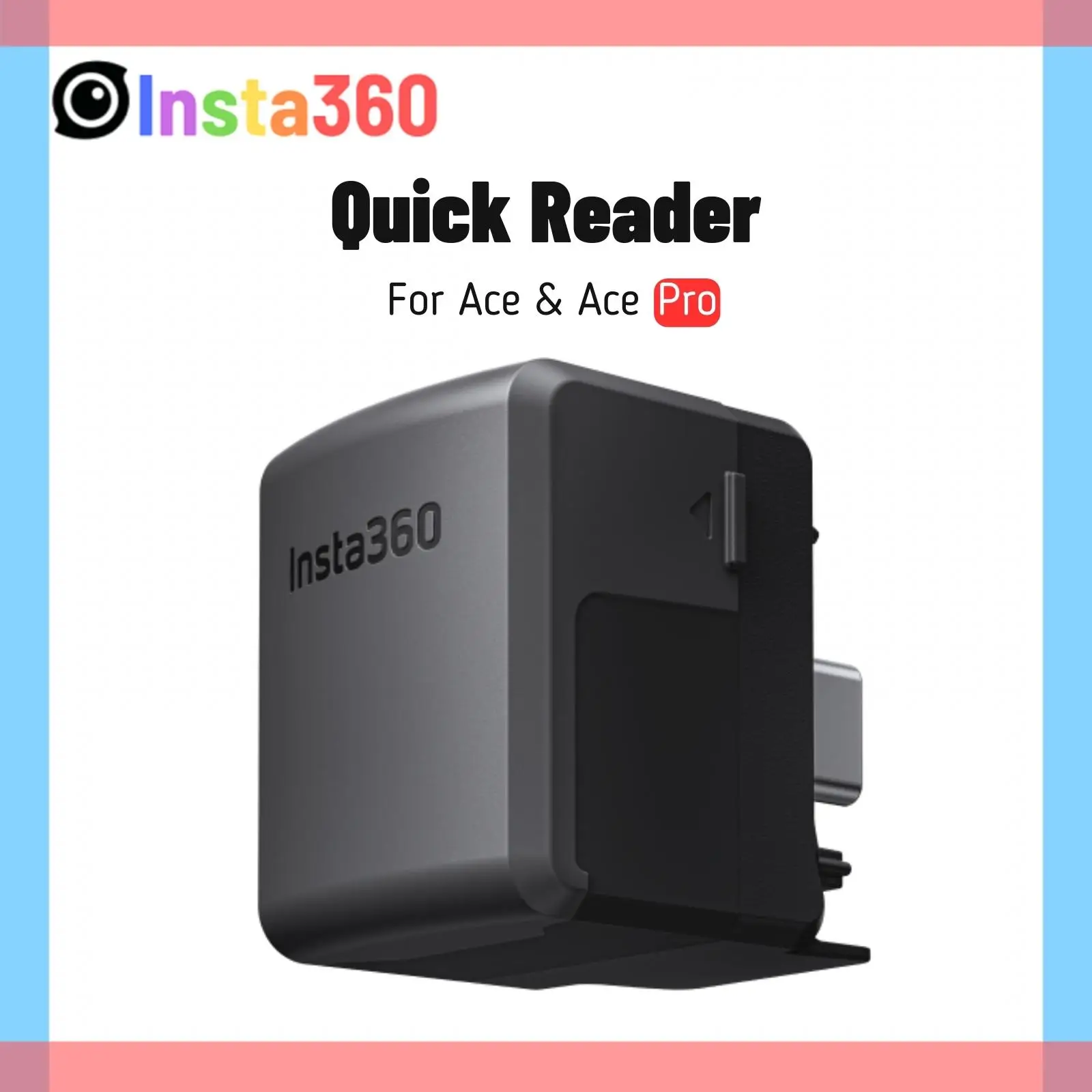 Insta360 Ace Pro 2 Quick Reader Transfer SD Card Reader With 64G 128G Memory Card IOS Android For Insta 360 Ace Pro 2 Accessory