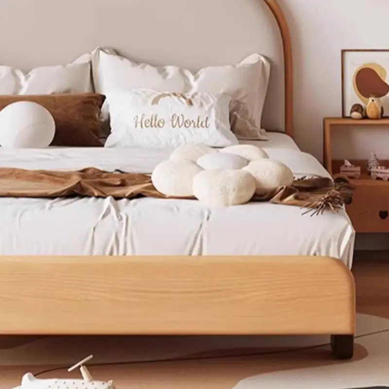 سرير أطفال مزخرف آمن خشبي أوروبي Luxuce سرير أطفال على الطراز الحديث تصميم فردي مخصص Lettino Per Bambini أثاث منزلي