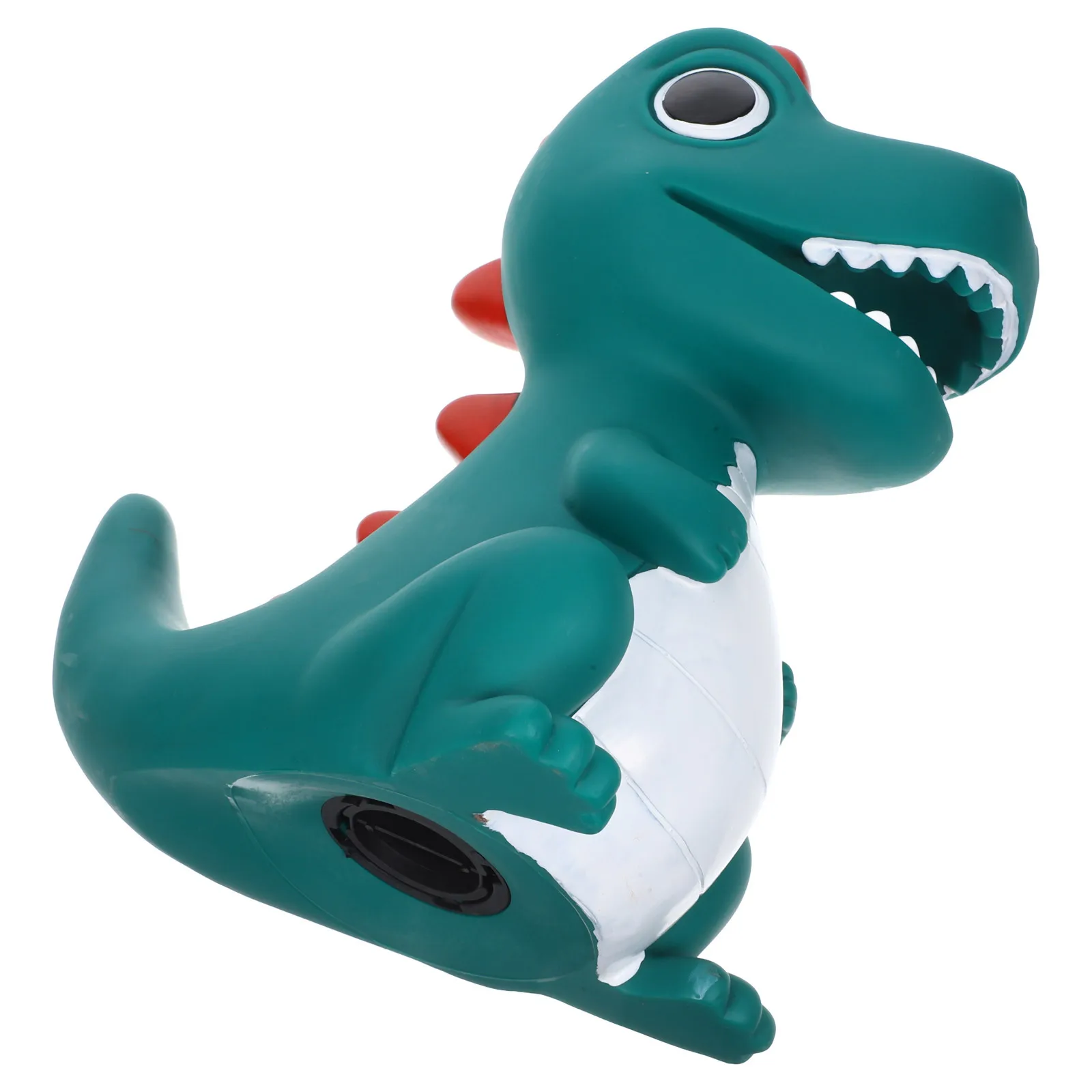 

Dinosaur Shaped Piggy Bank Deep Green Vinyl Material Shockproof Cartoon Coin Box Kids Saving Money Decor Piggy Bank