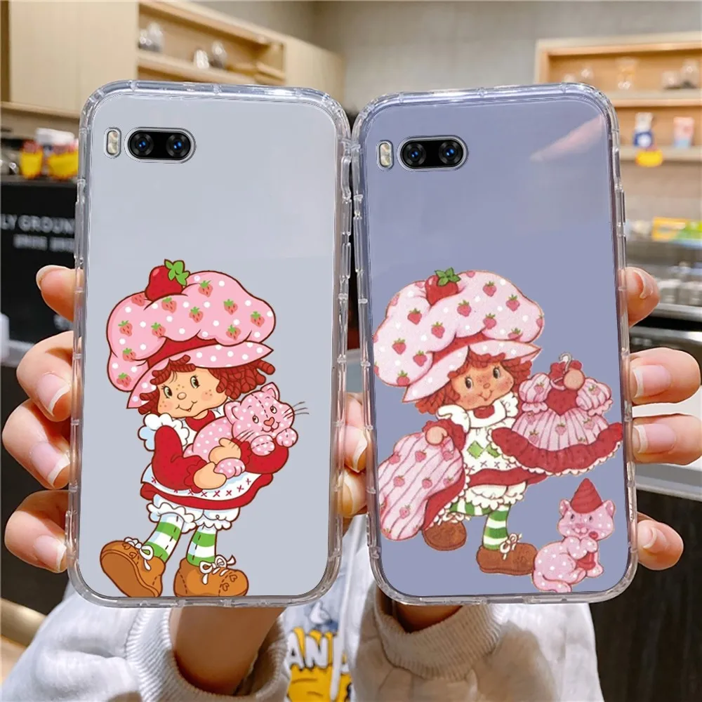 S-Strawberry S-Shortcake Girl Phone Case For Huawei Mate P10 P20 P30 P40 P50 Smart Z Honor 50 60 70 Pro Lite Transparent Case