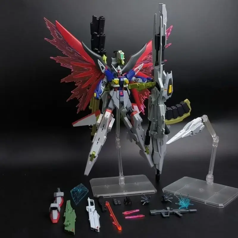 Hg 1/144 제우스의 팬텀 258 Mech 조립 모델 키트 액션 피규어 데스크탑 장식 소년의 퍼즐 장난감 선물