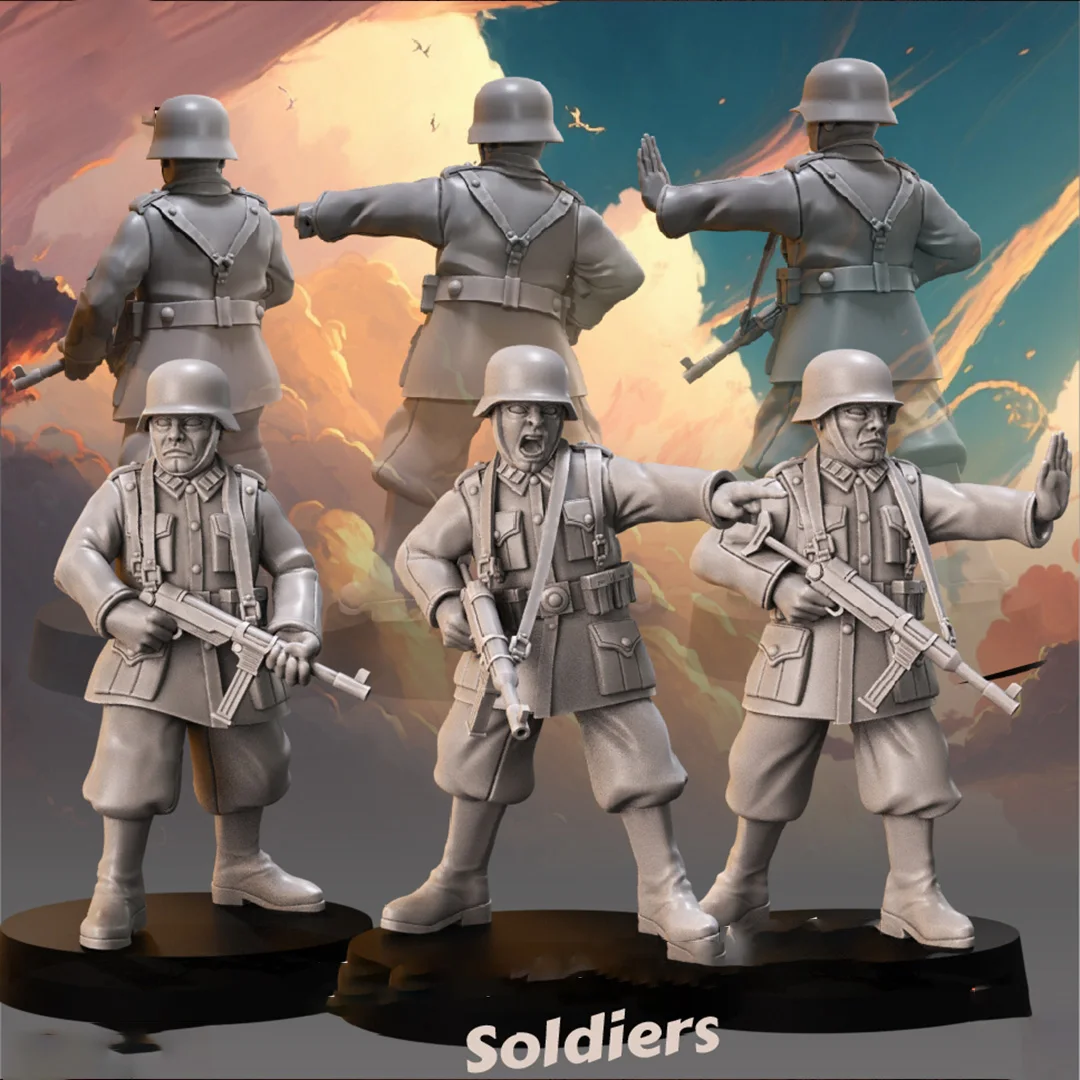 Character mini resins drawing assembly kits, unpainted and undecorated toys,(50mm, 75mm, 100mm, 120mm) 3D printed graphics