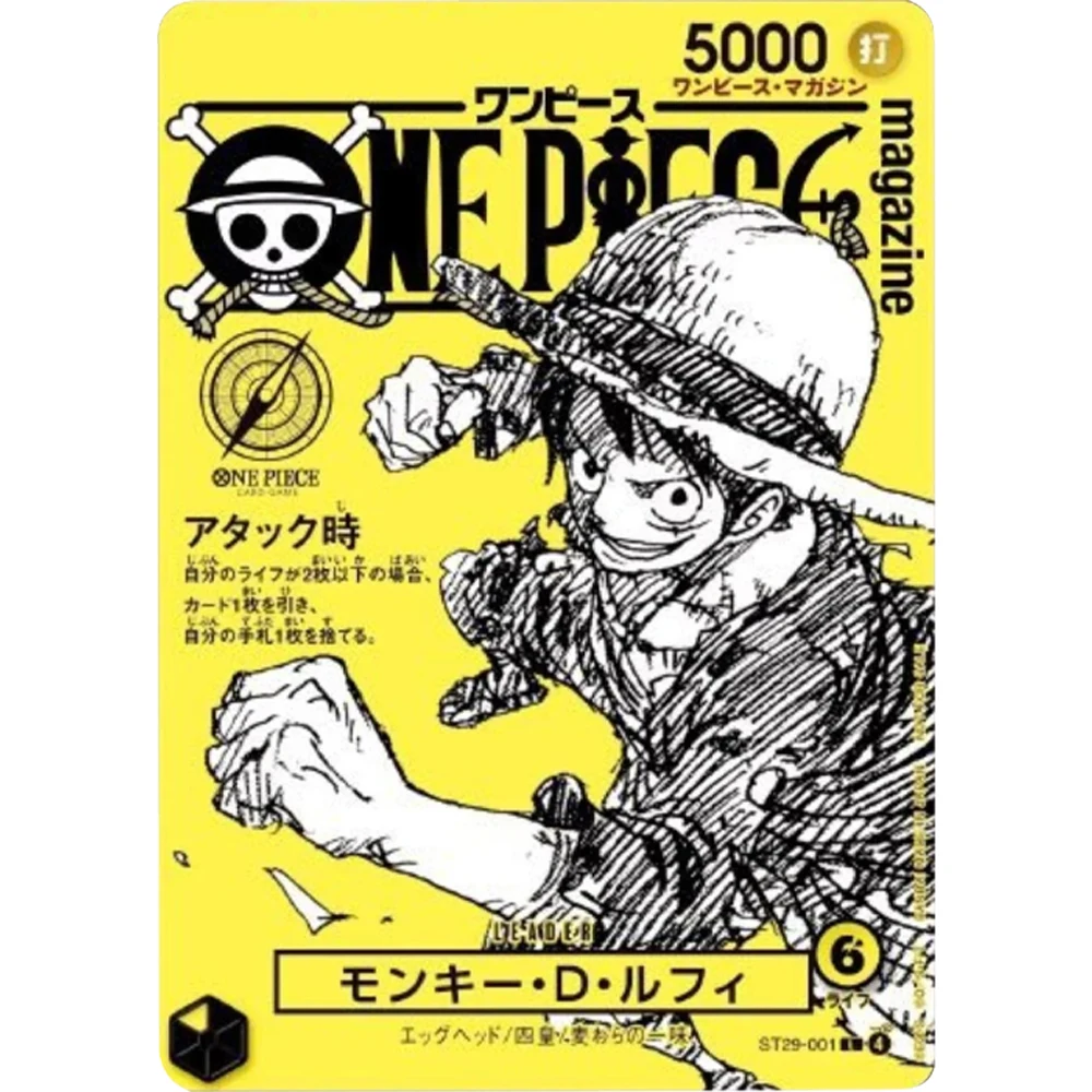 Sammelkarten ST21-014 ST29-001 Monkey D. Luffy JPN DIY Hochwertige Selbstgemachte Spiel-Anime-Karten Geschenk Spielzeug