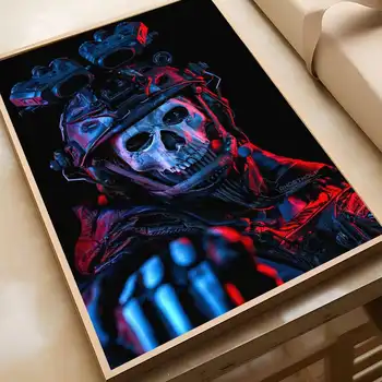 1張遊戲《決勝時刻》海報自黏藝術防水紙貼紙,適用於咖啡館、酒吧、房間牆面裝飾 6 最佳銷售 使命召喚週邊商品 - №4