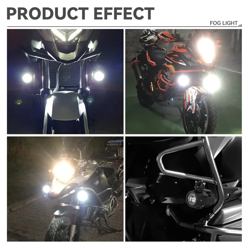 

Efficient New Motorcycle Fog Light Auxiliary Lamp Brighter Lights For BMW R1200GS F800GS F700GS F650 K1600