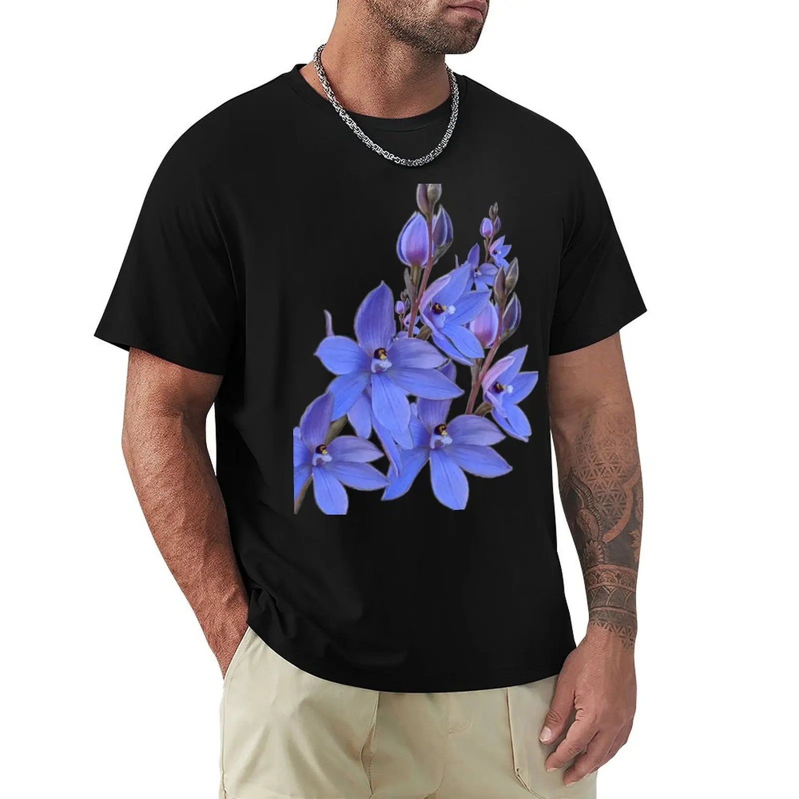 Mauve Tufted Sun Orchid T-Shirt Outdoor Activity Sports T-Shirt