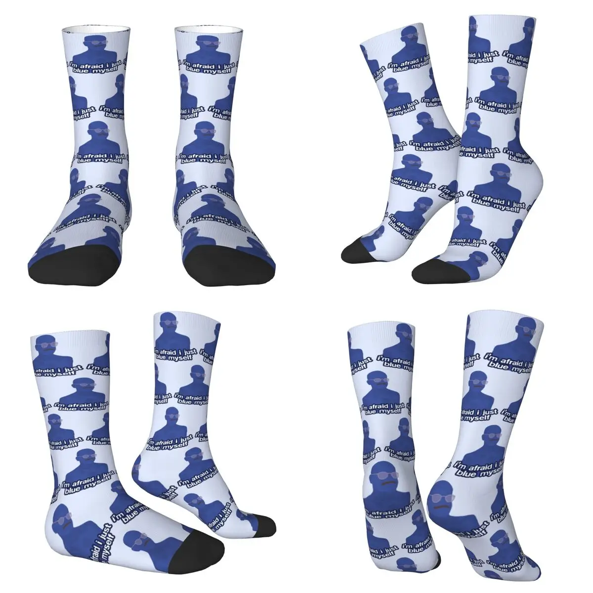 

Синие (AD Pack) носки Harajuku, высококачественные чулки, всесезонные длинные носки, аксессуары для подарка на день рождения унисекс