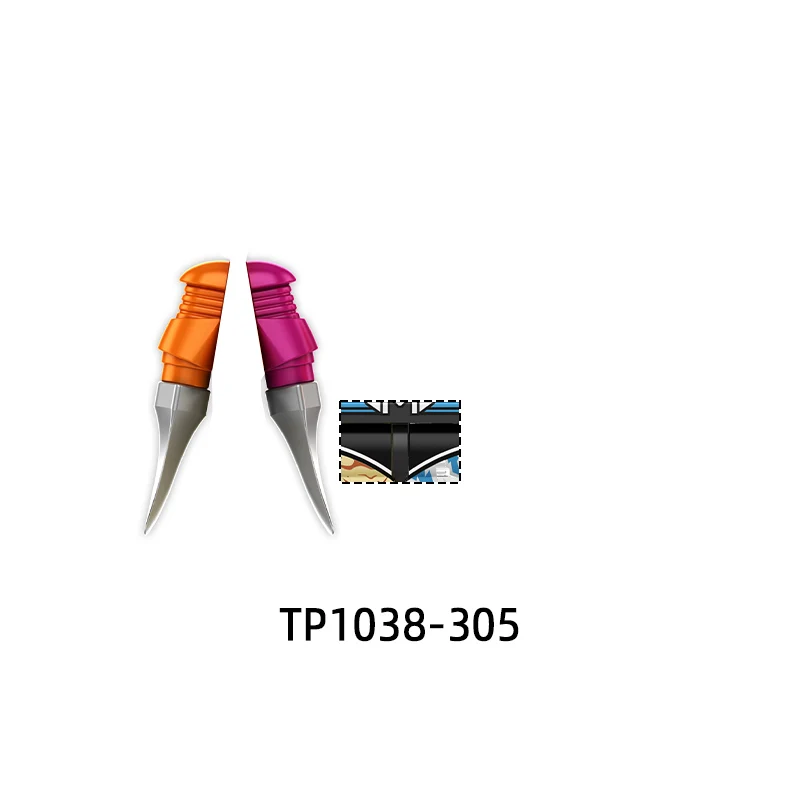 Ailes noires noires, couteau à bâton, figurines d'action, armes, pantalons, pièces de cheveux, blocs de modèles, briques MOC, ensemble cadeaux, jouets TP1038