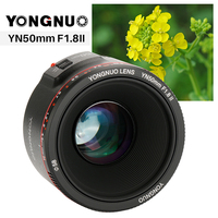 YONGNUO YN50mm F1.8 II AF Full Frame Camera Lens EF EOS For Canon Rebel T6 EOS 450D 500D 650D 700D 750D 800D Mark II IV