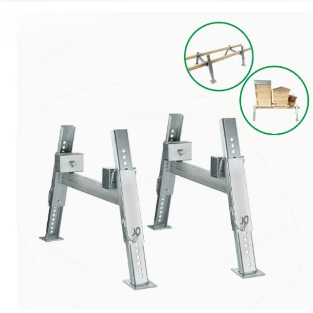 Adjustable Metal Beehive Base Plate Stand Bracket Beekeeping Equipment Sturdy Hive Foundation Rack for Beekeeper Apiary