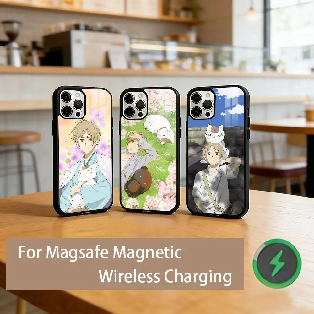 N-Natsume's Book of F-Friends  Phone Case For iPhone17,16,15,14,13,12,11 Plus,Pro Magnetic For Magsafe Wireless Charging