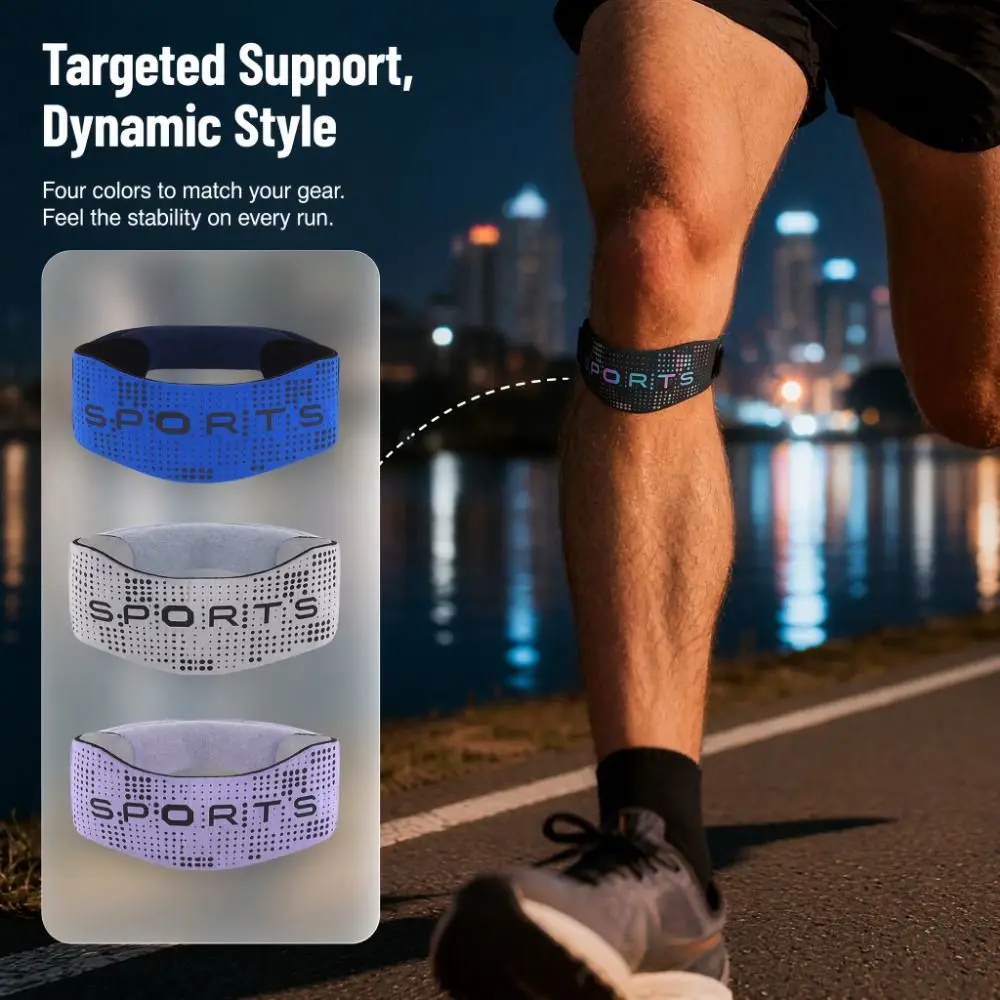 

Patella Protector Sports Patella Brace Shock-absorbing Non-Slip Knee Support Pad Extra Thick Reflective Knee Strap Sports