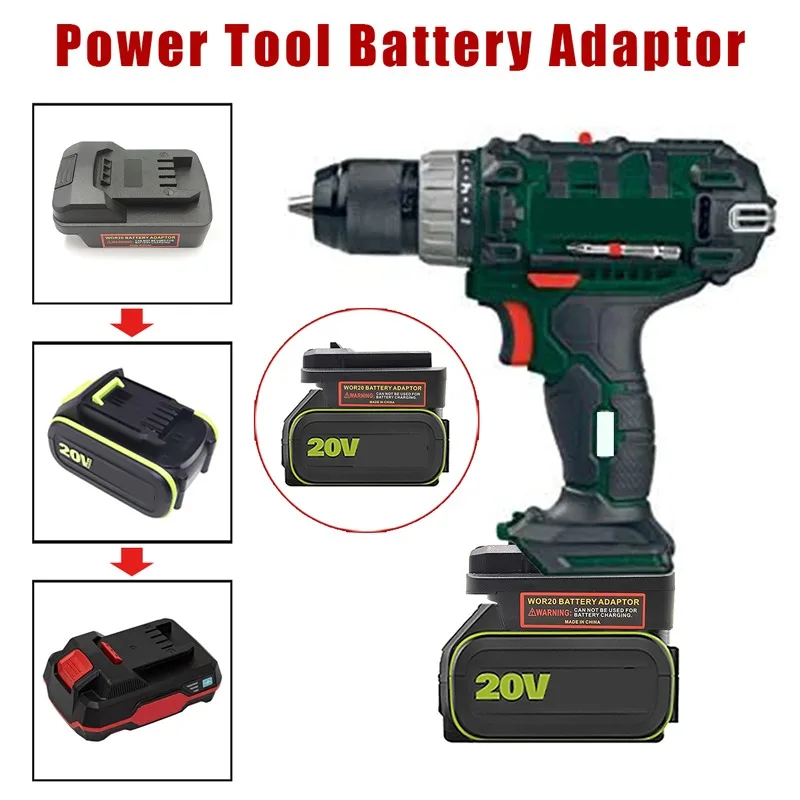 Battery Adapter for Worx 5Pin 20V Lithium Battery Converted To for Parkside 20V Li-ion Battery Electrical Tools