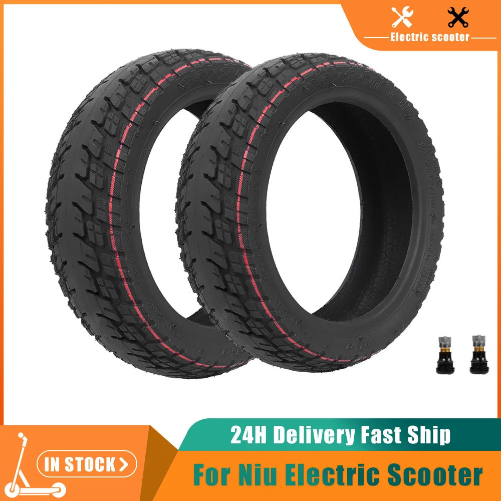 9,5x2,50 Offroad-Reifen Schlauchlos Verschleißfester Reifen für NIU KQI3 Elektroroller 9,5*2,5 Verstärkte Reifen