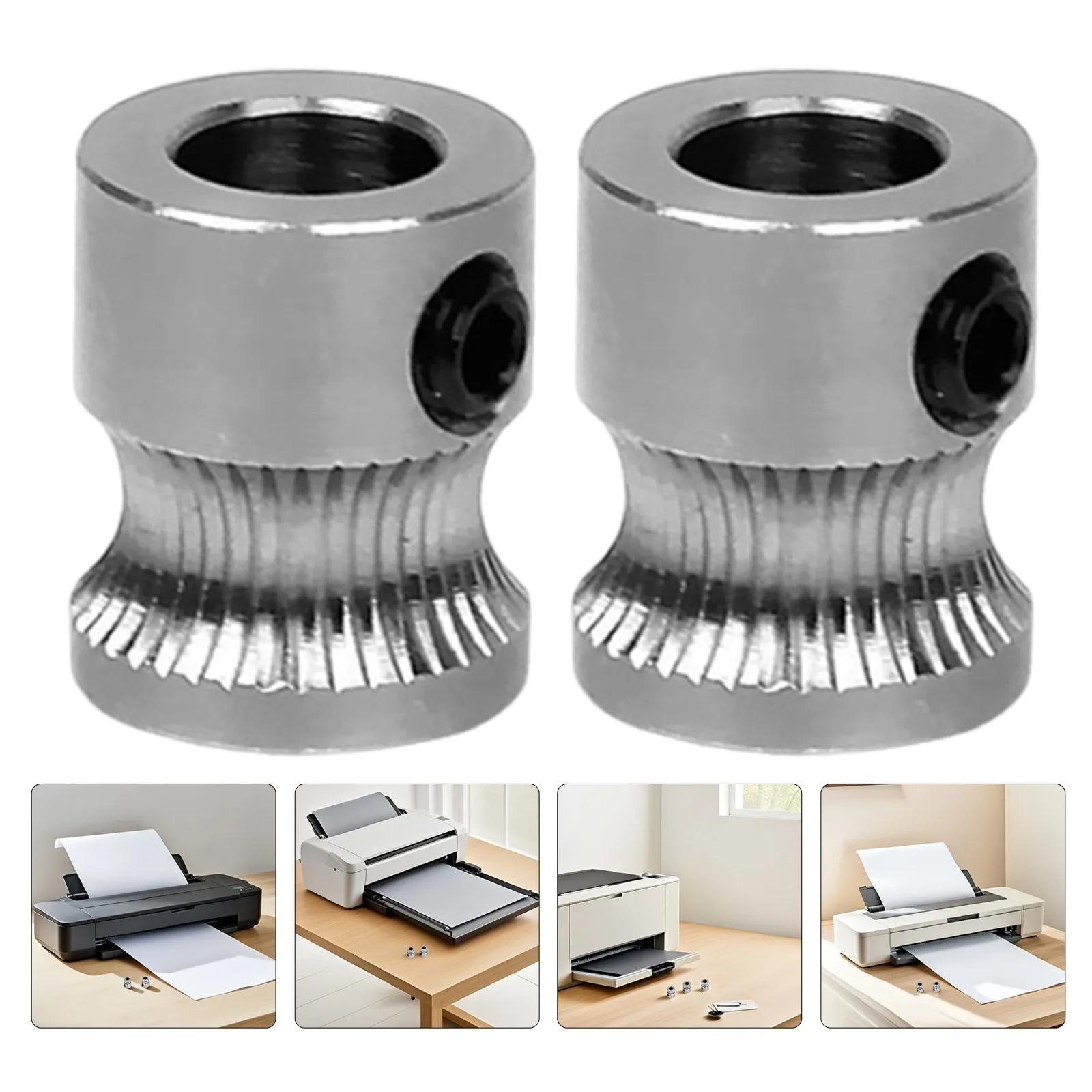 

10Pcs Printer Extruder Gear Stainless Steel Concave Tooth Extruder Drive Replacement 3D Printer Parts Upgrade Printing