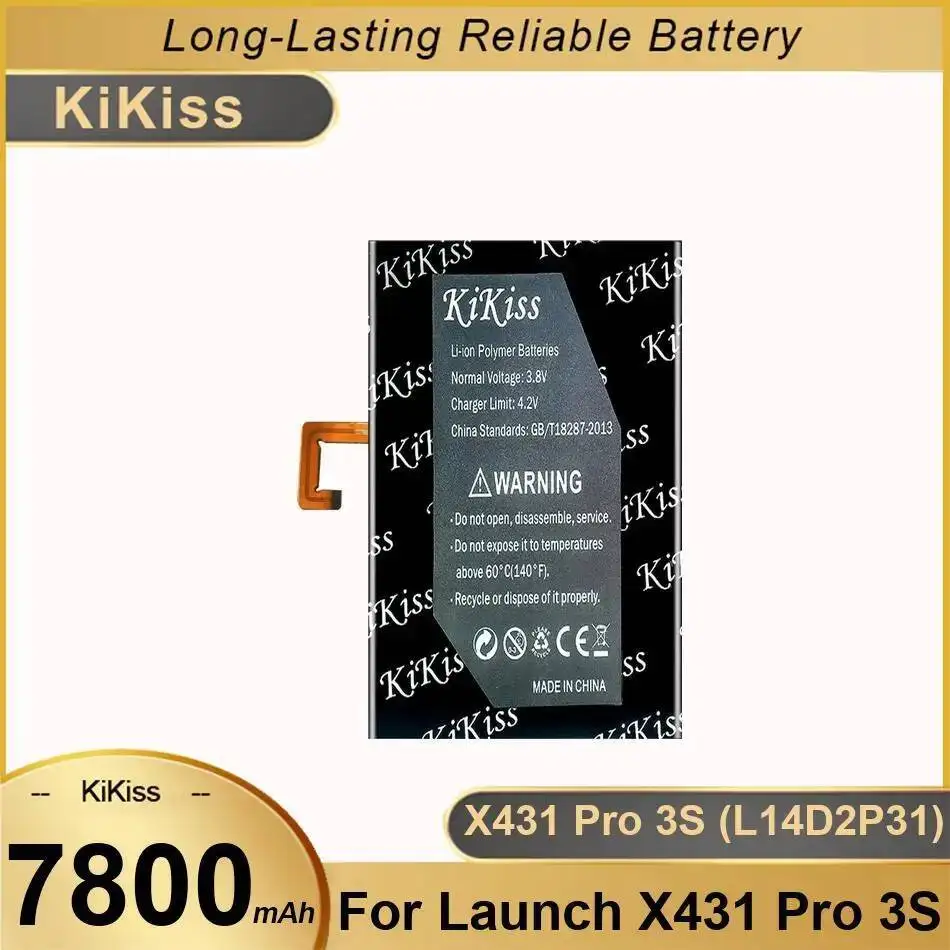 

High Capacity 7800Mah Tablet Battery Premium Replacement For Launch X431 Pro 3S L14D2P31