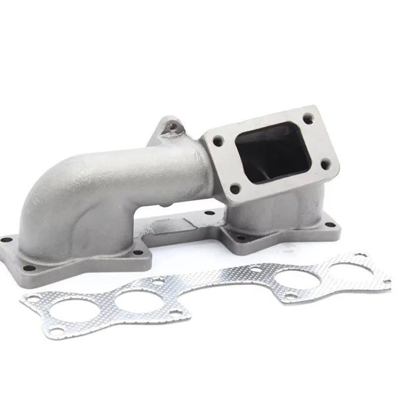 For Nissan 89-90 240SX S13 KA24E Cast Iron Manifold Top Mount T3 SINGLE CAM