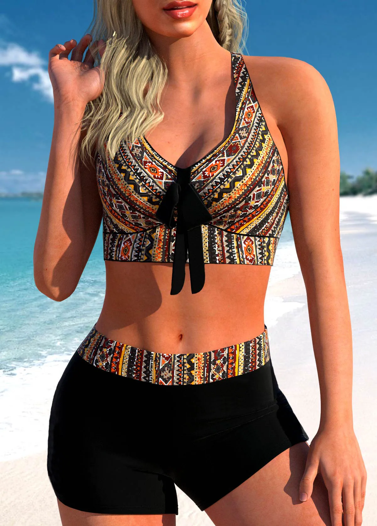 2023 New Women\'s Sexy Bikini Set New Design Printed Swimwear Women\'s Fashion Two Piece Summer Swimwear Beach Swimwear Monokini