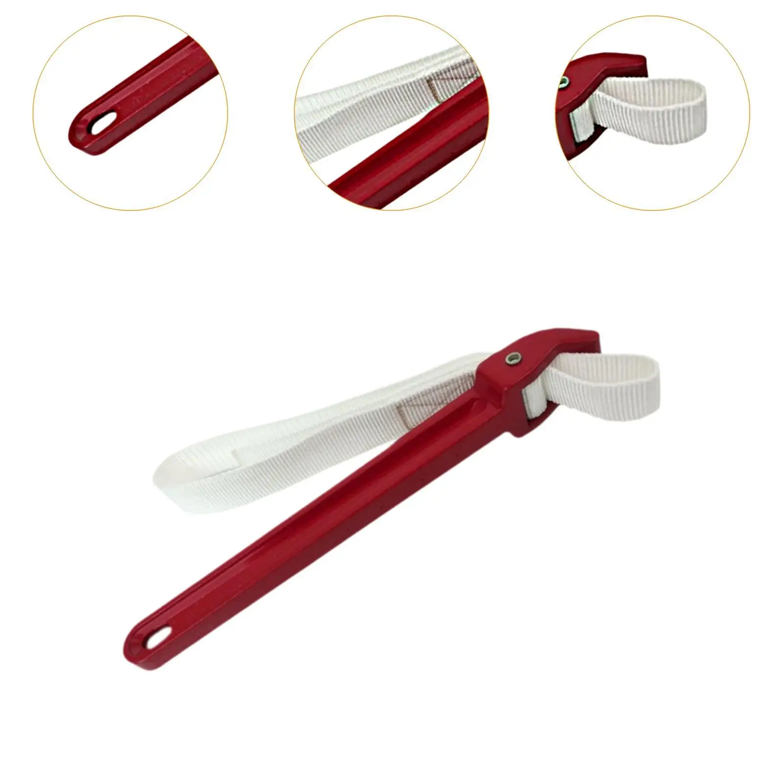 Chave de alça de alça de 12 polegadas, fácil de montar, chave de tubo, para cartucho de chave inglesa, ferramenta de reparo de desmontagem, acessórios de carro e motocicleta