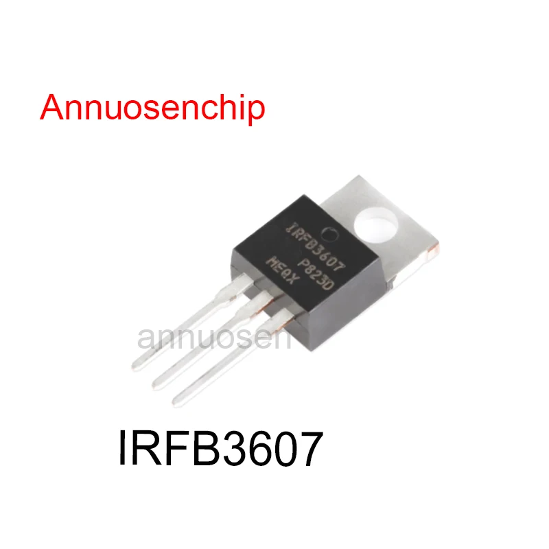 100PCS New and Original N-CH 75V 80A IRFB3607PBF MOSFET TO-220 IRFB3607