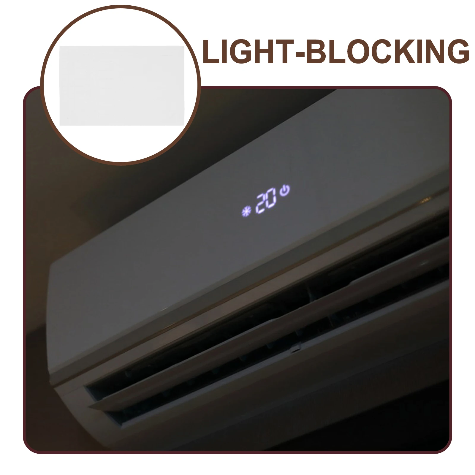 

4pcs Blackout Stickers Light Blocking EVA Material Self Adhesive Led Dimming Decorative Practical Use
