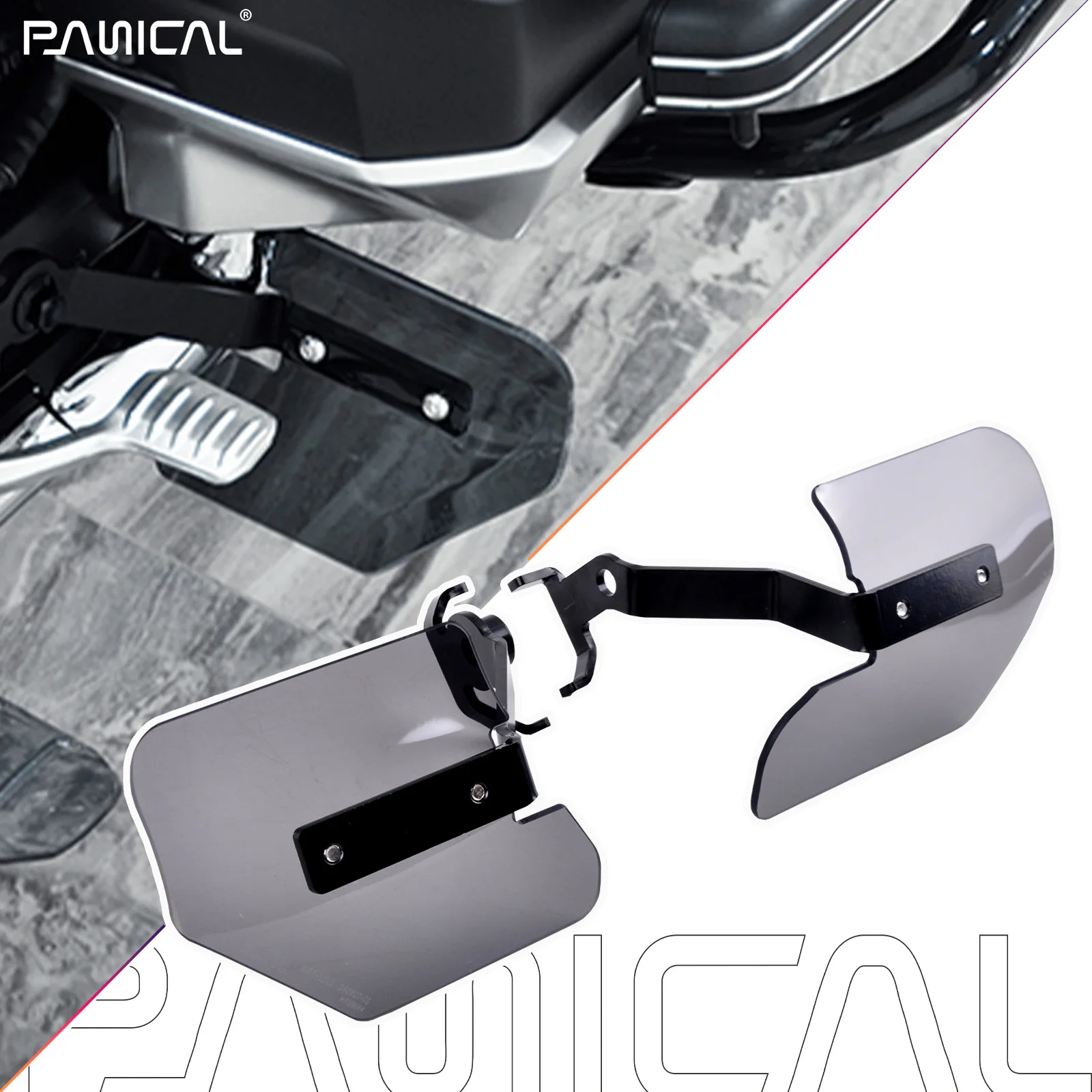 

PANICAL goldwing spoiler for Honda Goldwing GL1800 F6B 2018-2025 Motorcycle foot fender Deflector Foot windshield accessories