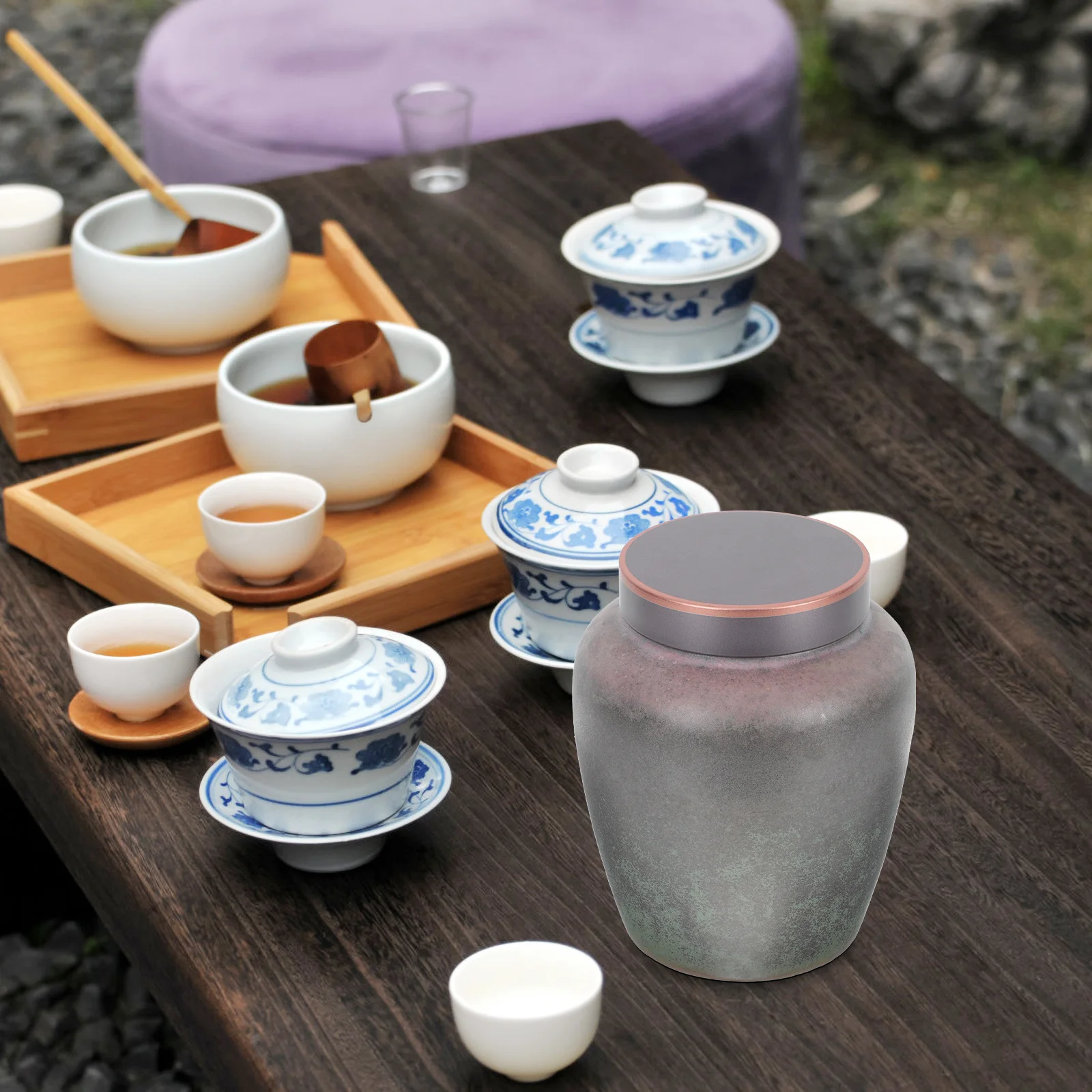 

Tea Canister Kitchen Canisters Container Storage Jar Containers Japanese Chinese