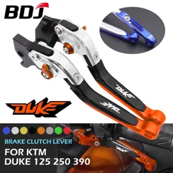 BDJ Duke-Levier d'embrayage de frein réglable pour moto, leviers pliants, jeu de leviers d'embrayage pour KTM Duke 125, 200, 250, 390