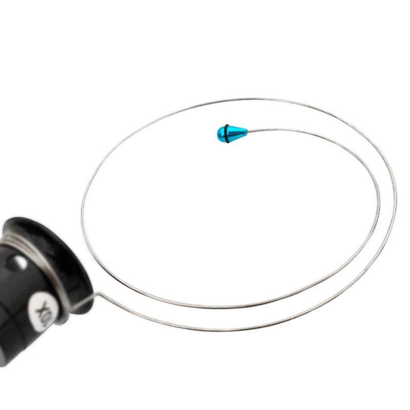 丸型ワイヤールーペ眼鏡ホルダー、時計バンドヘッド、時計職人修理ツール、シルバー、1個