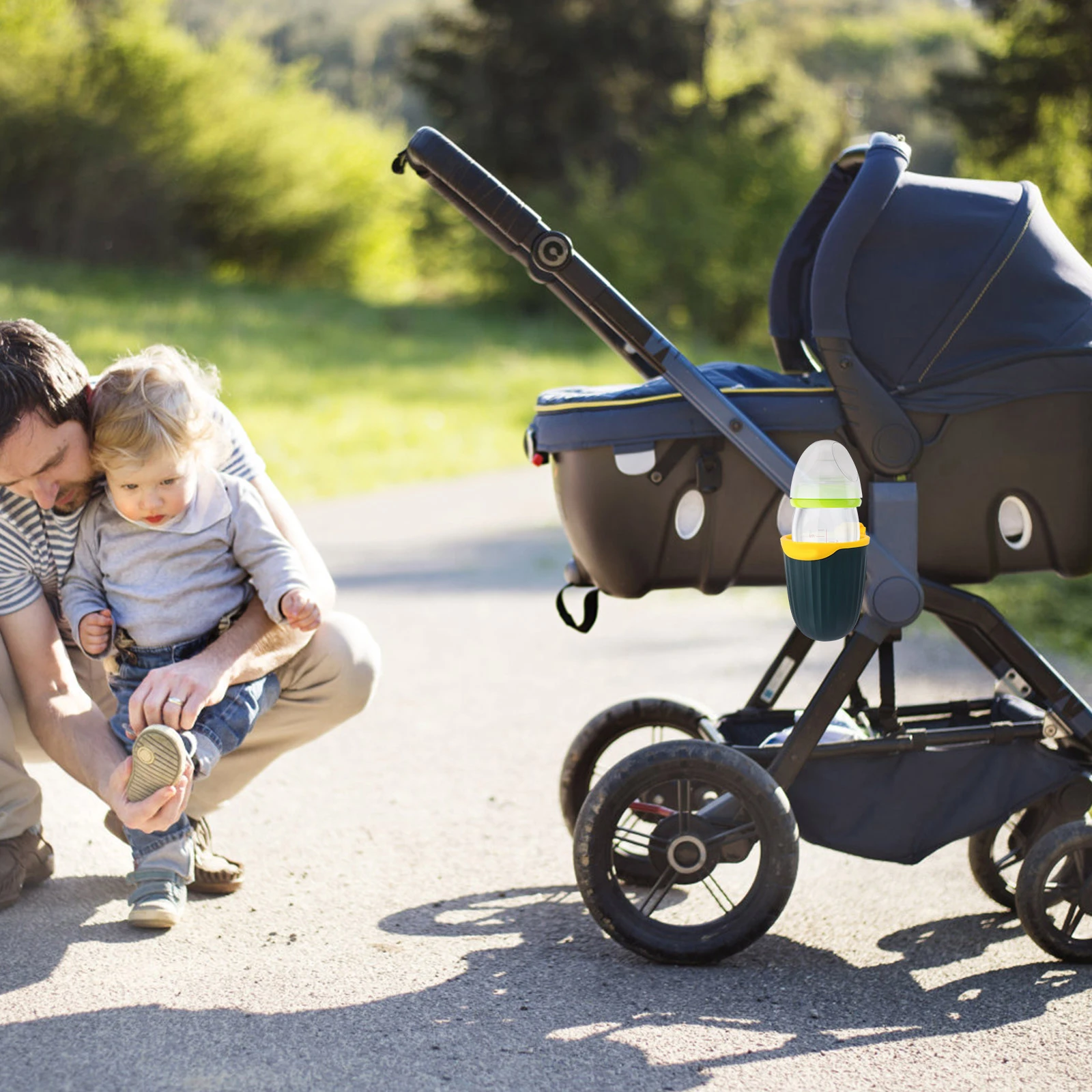 

1Pcs Baby Stroller Supplies Cup Holder Milk Bottle Rack for Cart Wheelchair Bike Stroller Feeding Accessory