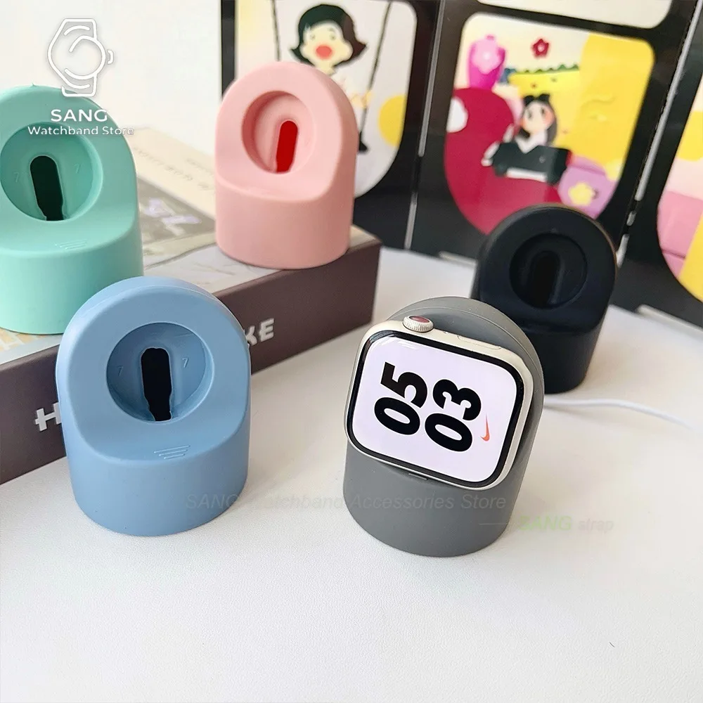 Universal Desktop Ornaments Silicone Watch Charging Dock Stand For Apple Ultra2/11/8/7/6/SE/4/3 for Apple iWatch & Smart Watches - view 3