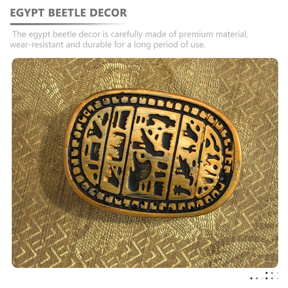 

Resin Scarab Vintage Home Decor Desktop Adornment Egyptian Sculpture Craft Office Resin Scarab Decoration Decoration