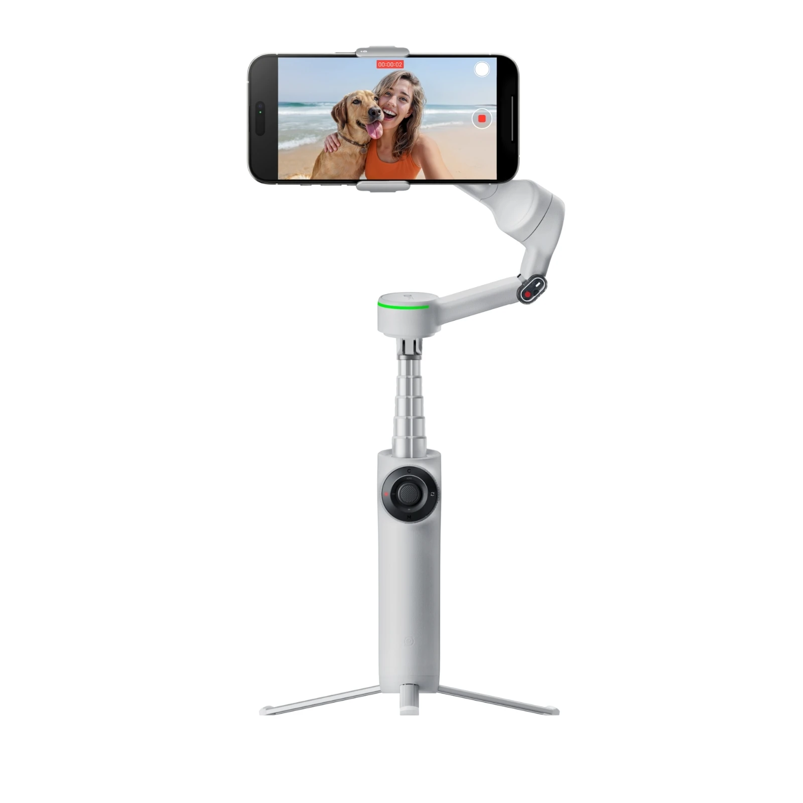 Insta360 Flow 2 Pro ハンドヘルドジンバル 3軸 グレー/ホワイト