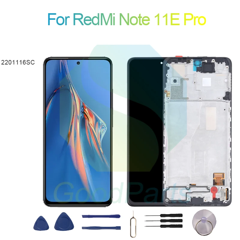 

For RedMi Note 11E Pro Screen Display Replacement 2400*1080 2201116SC For RedMi Note 11E Pro LCD Touch Digitizer Assembly