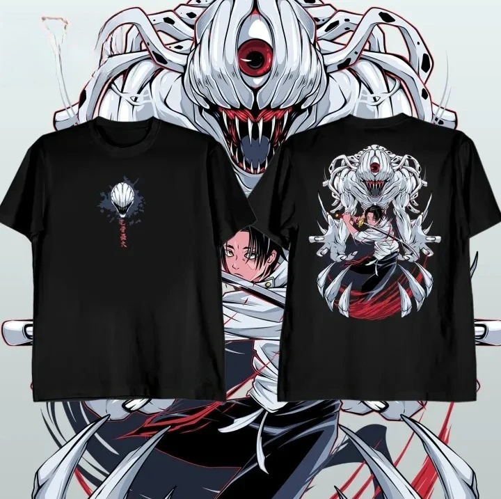 2026 Sommer Jujutsu Kaisen Anime Yuta Okkotsu Bedrucktes Lockeres Kurzarm-T-Shirt aus Reiner Baumwolle für Kinder Unisex Lässig Y2k