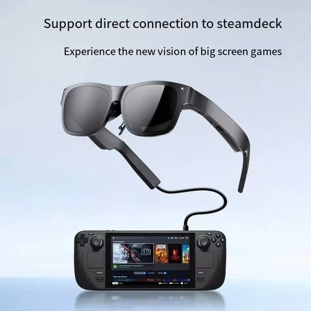 RayNeo Air Plus XR Glasses TCL NXTWEAR S+ With Micro OLED 1080P Video Display Glasses Dynamic Stereo Sound 3D Movie Play Game - view 2