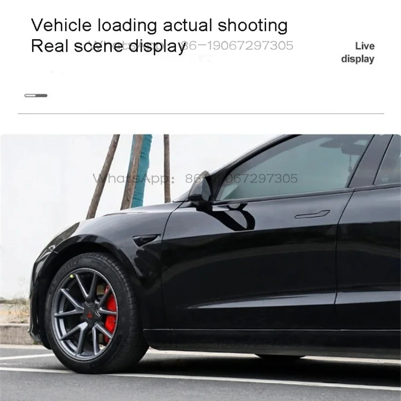 Applicable To 2017-2023 Tesla Model 3 Brake Caliper Cover (4-piece Set) Modification with Special Aluminum Alloy Wheel Hub