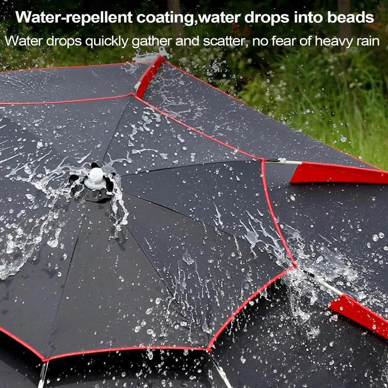 1.8m Fishing Sun Umbrella with 360-Degree Rotation Thickened Folding sun and snow protection Fishing Umbrella for Beach camping