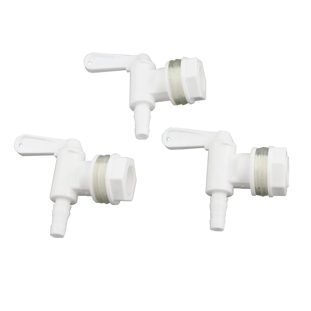 3pcs/lot White Plastic Spigot Bucket Bottling Spigot Fermenter Tap Faucet Replacement Homebrew Beer Wine Making Bar Tool