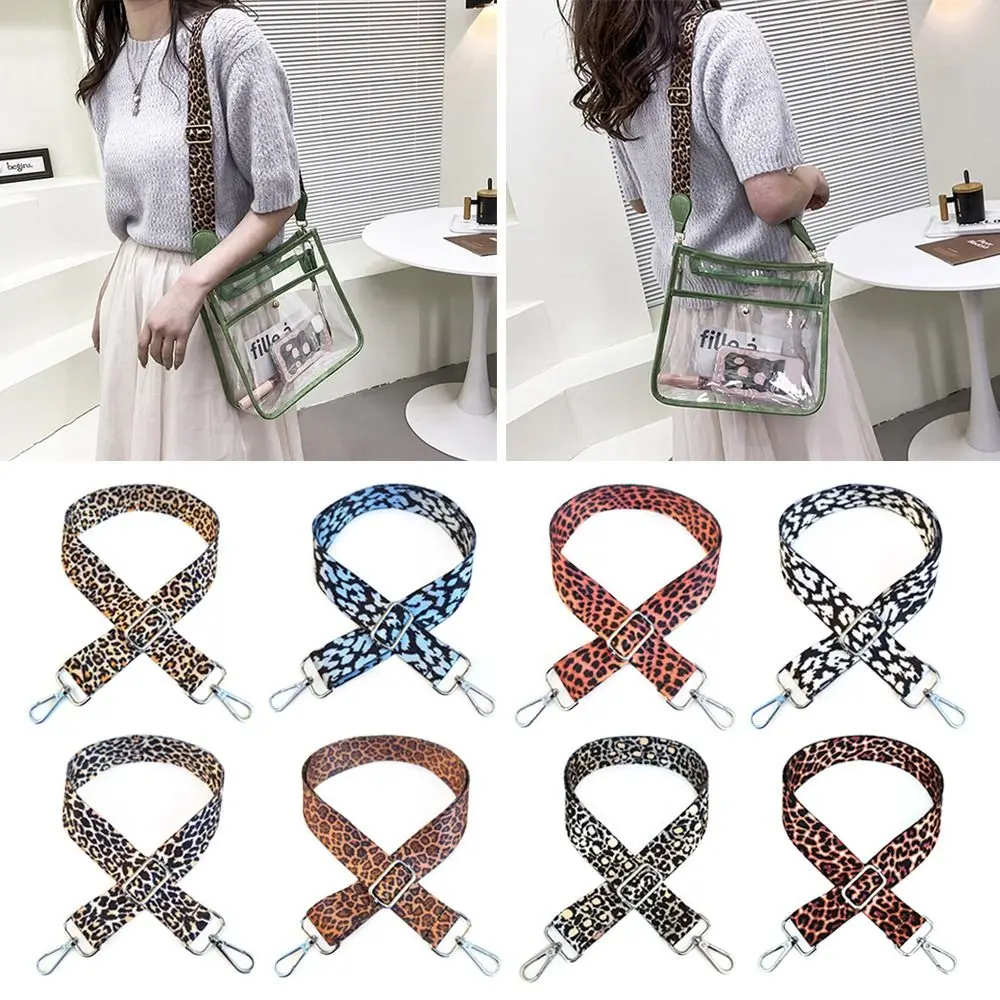 حقيبة يد نسائية بديلة واسعة بطبعة الفهد وحزام حقيبة كتف وحزام حقيبة #1