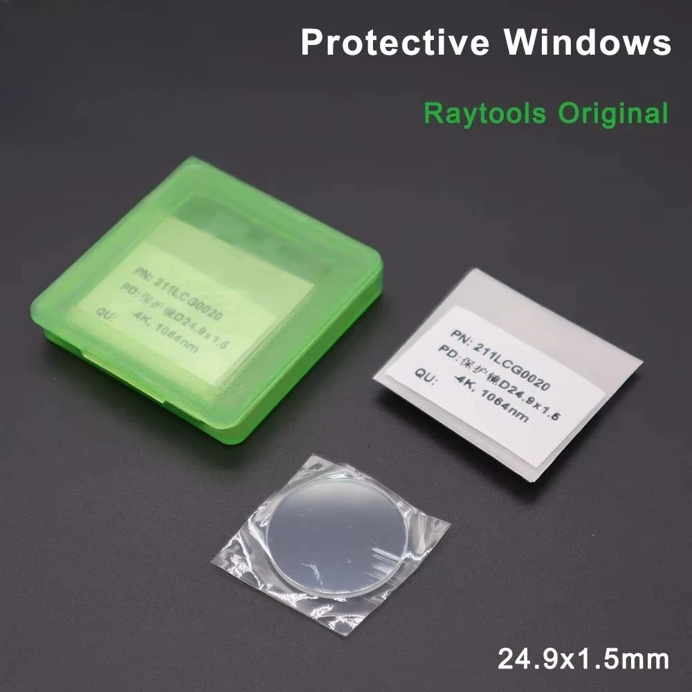 Original Optical Lens 27.9*4.1 1064nm N.211LCG0035 Raytools N.211LCG0037 Quartz Fused Silica 24.9*1.5QBH Fiber Laser Windows